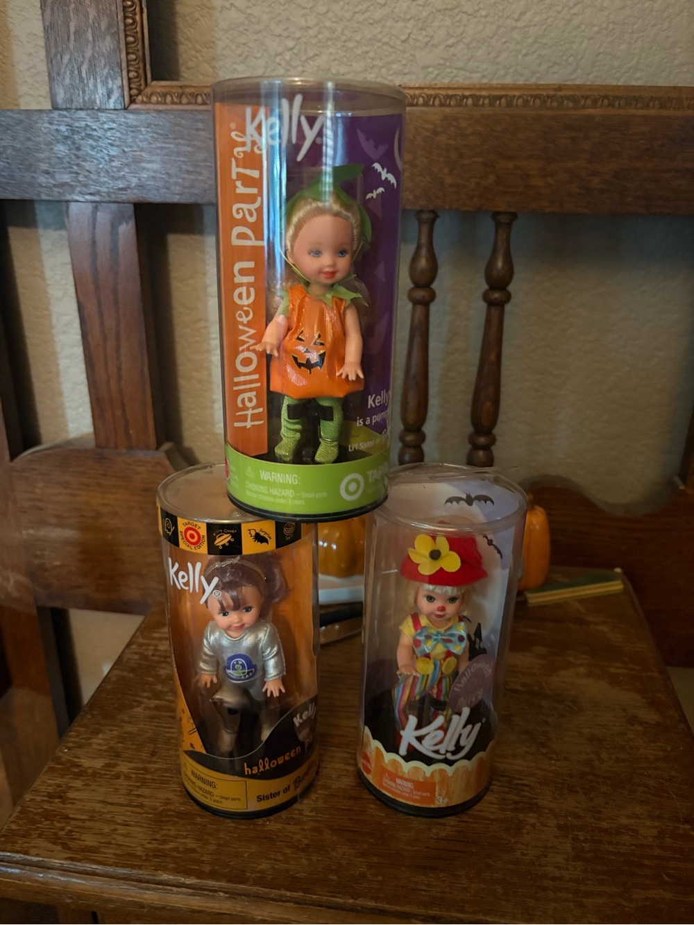 Mattel Barbie Kelly Halloween Party Dolls Lot of 3